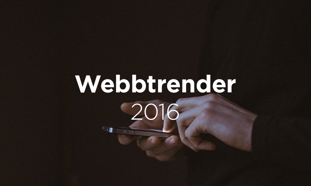 Webbtrender 2016 Glory Days